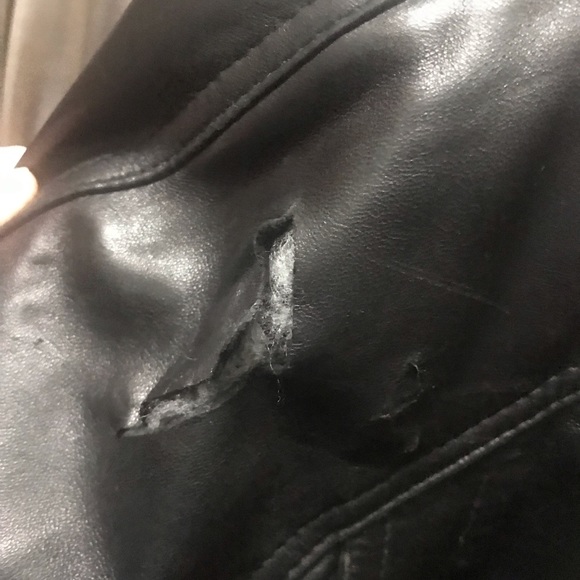 Wilda Black Leather Vintage Jacket XL - Picture 3 of 8